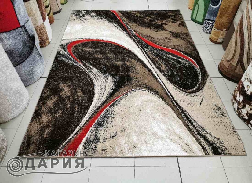 Тъкан килим MAGNOLIA 097 d.beige/red